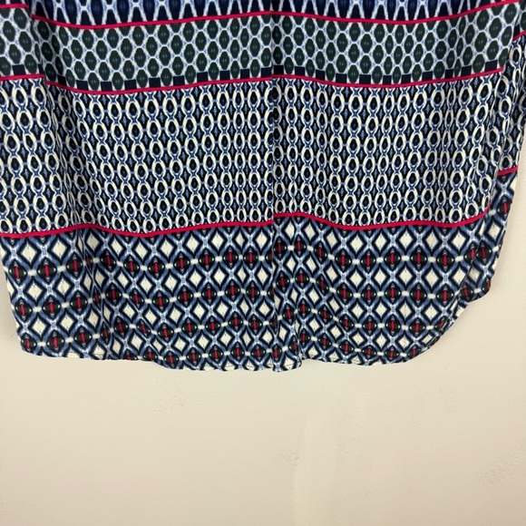 Betty Barclay Blue Red and White Relaxed Graphic Tunic Size Medium - Picture 7 of 10